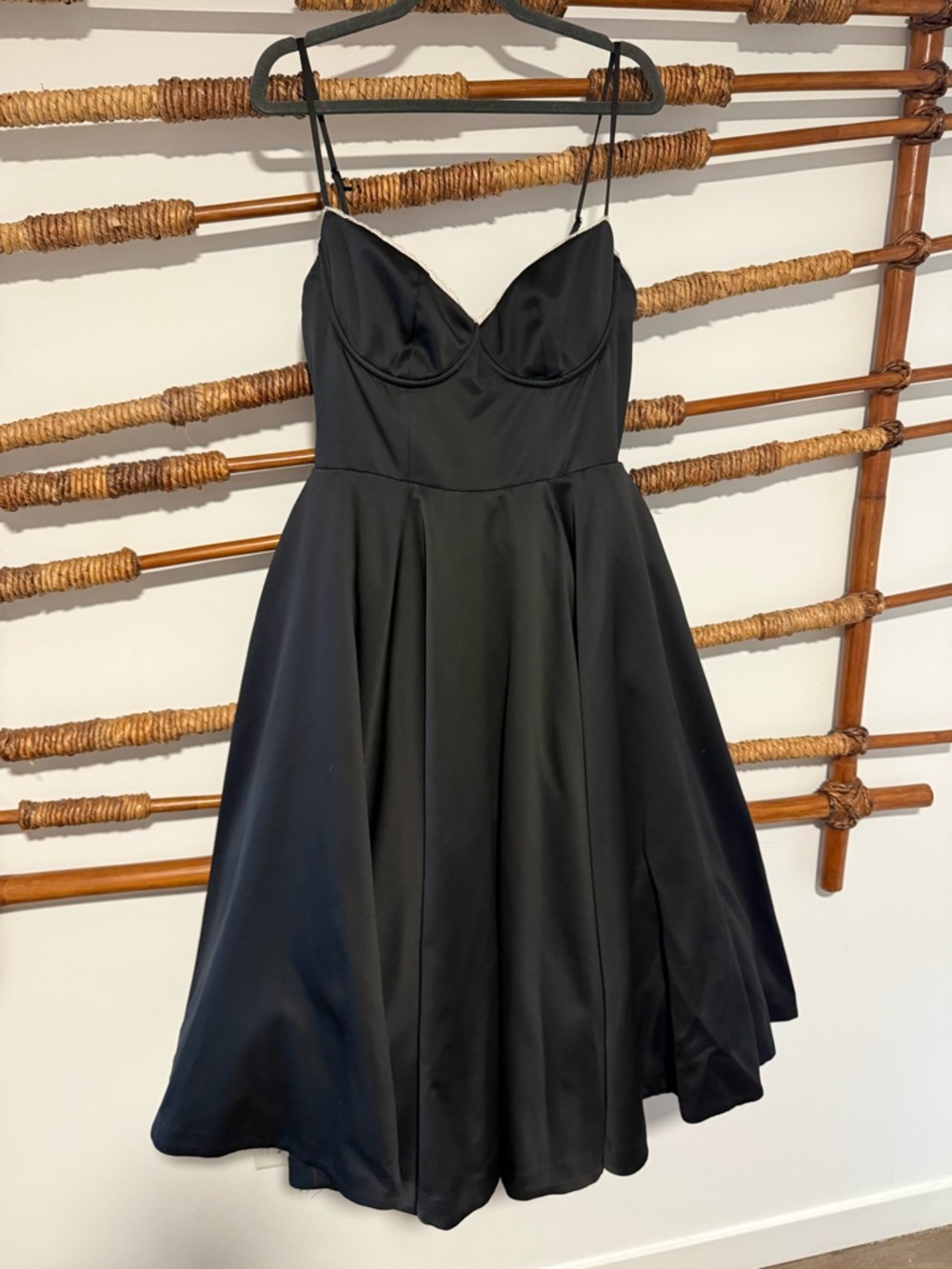House of CB Black “Mademoiselle” Black Satin Tulle